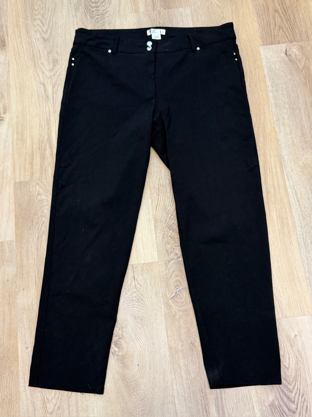 89th + Madison Black Straight Leg Pants
